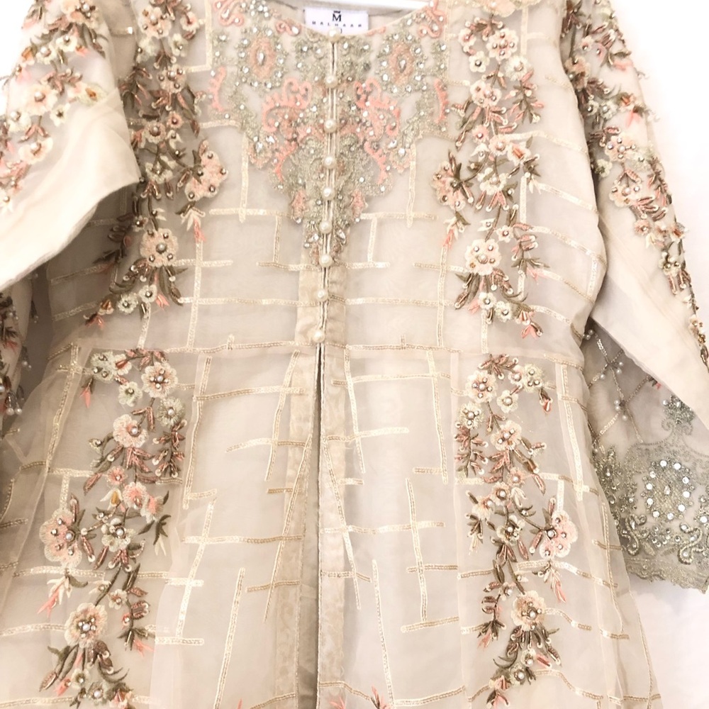 Brand new maxi dress full embroidery crystal rhinestones beaded
